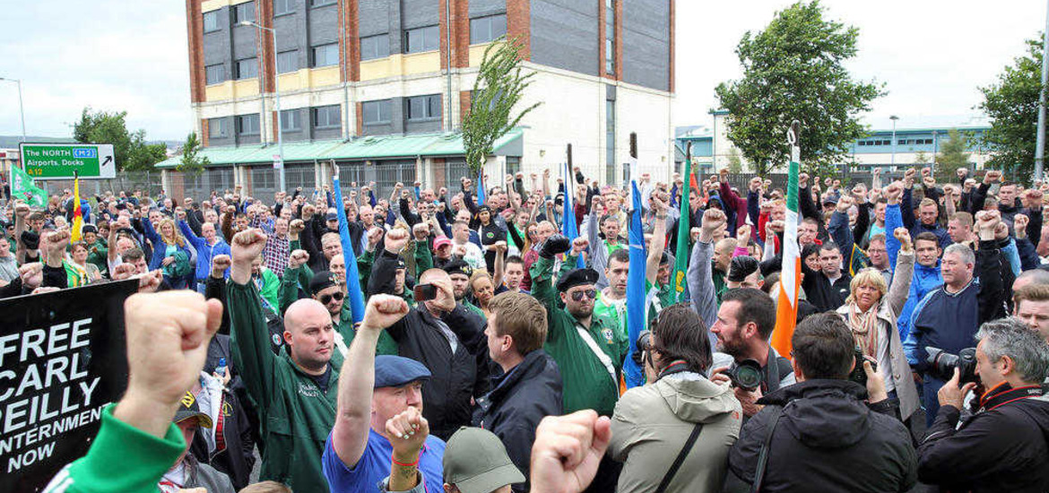 A la manifestation de Belfast