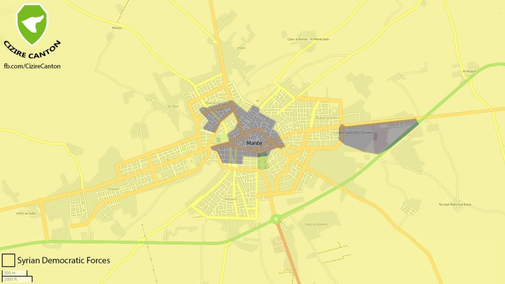 Manbij, situation au 5 août