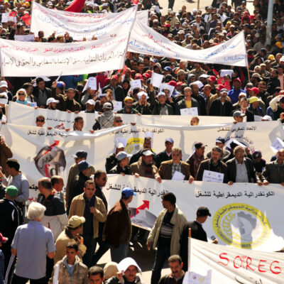 Manifestation gréviste au Maroc (archive)