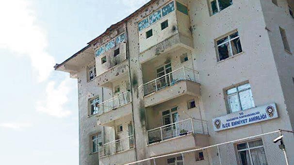 La gendarmerie de  Nazimiye après l'attaque