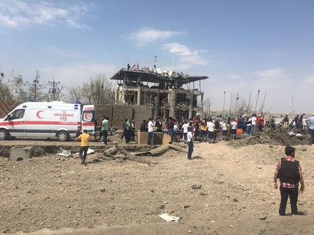 Ce qui reste du bâtiment policier