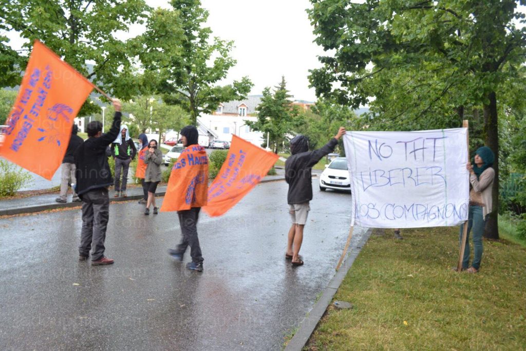 Au rassemblement pour la libération des manifestants