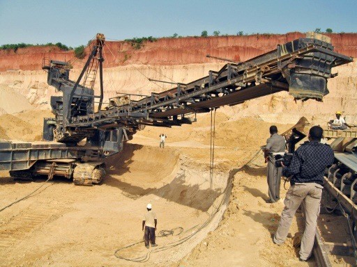 Une mine de phosphate au Togo