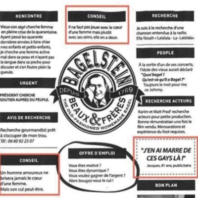 Les pubs bien grasses du Bagelstein