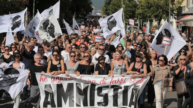 La manifestation d'Ajaccio