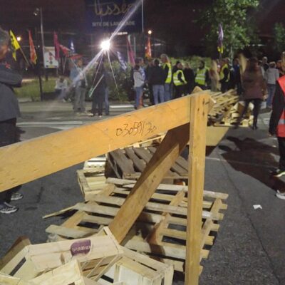 Une palette vivant ses dernières heures au blocage Tisséo
