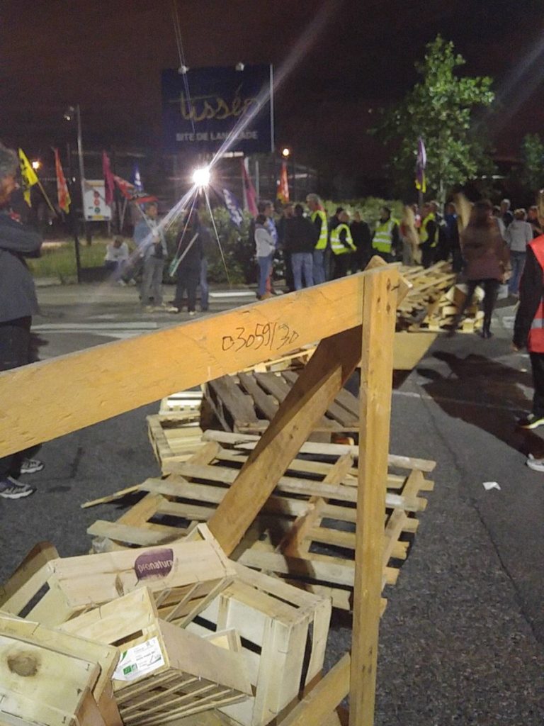 Une palette vivant ses dernières heures au blocage Tisséo