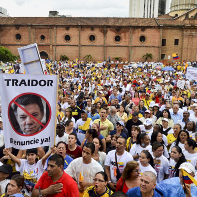 Manifestation de la droite nationaliste contre le processus de paix