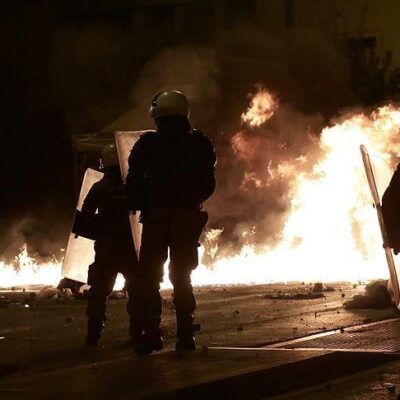 Affrontements hier à Athènes
