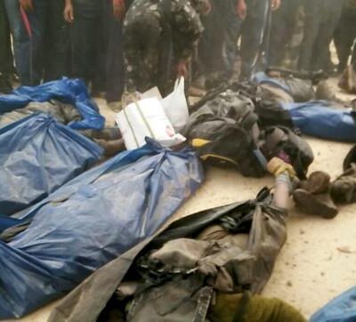 Les corps des maoïstes tués lors de l'opértation de Malkangiri.