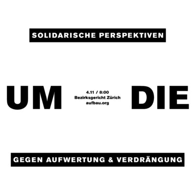 Procès sur la ville, perspectives solidaires contre le réaménagement et la répression