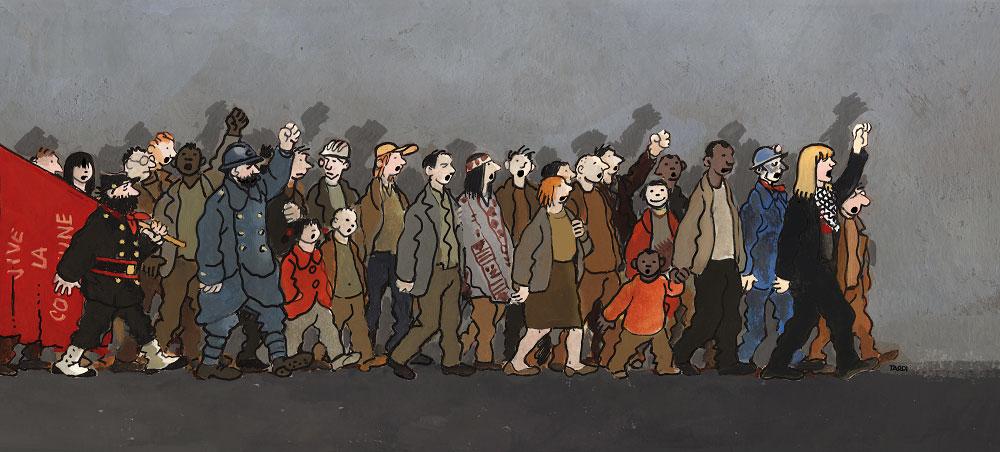 Dessin de Tardi pour Dominique Grange