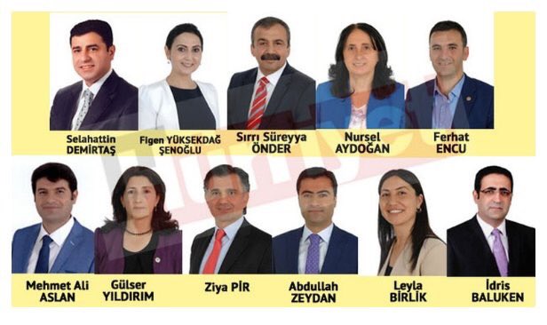 Les 11 premiers députés HDP arrêtés
