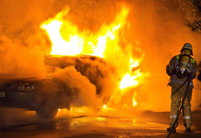 Voiture incendiée à Kassel