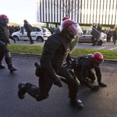 L'intervention des policiers sur le campus