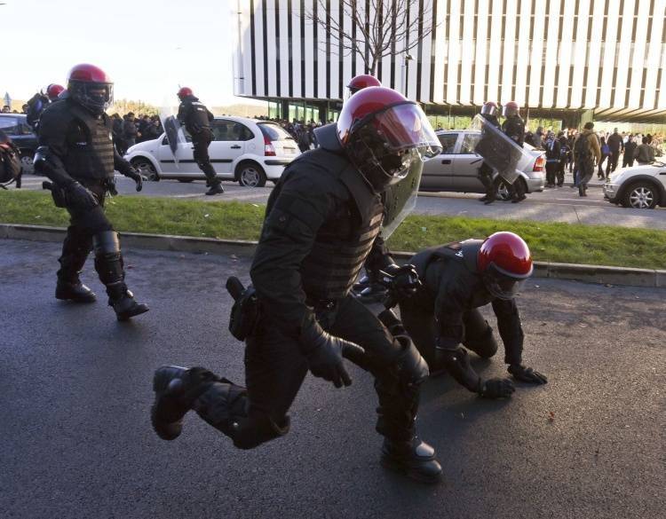 L'intervention des policiers sur le campus