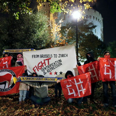 Photo solidaire prise à Bruxelles