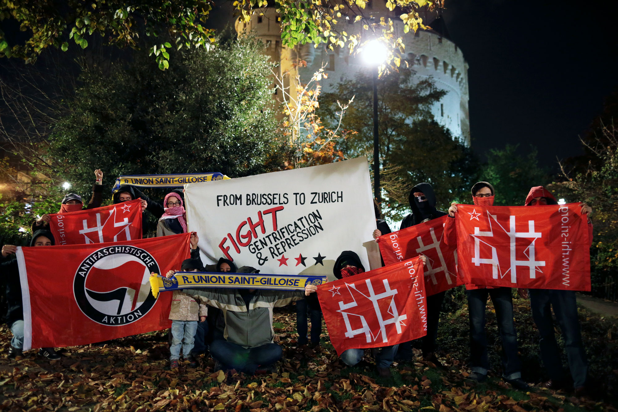 Photo solidaire prise à Bruxelles