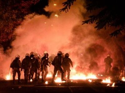 Les affrontements d'hier à Athènes