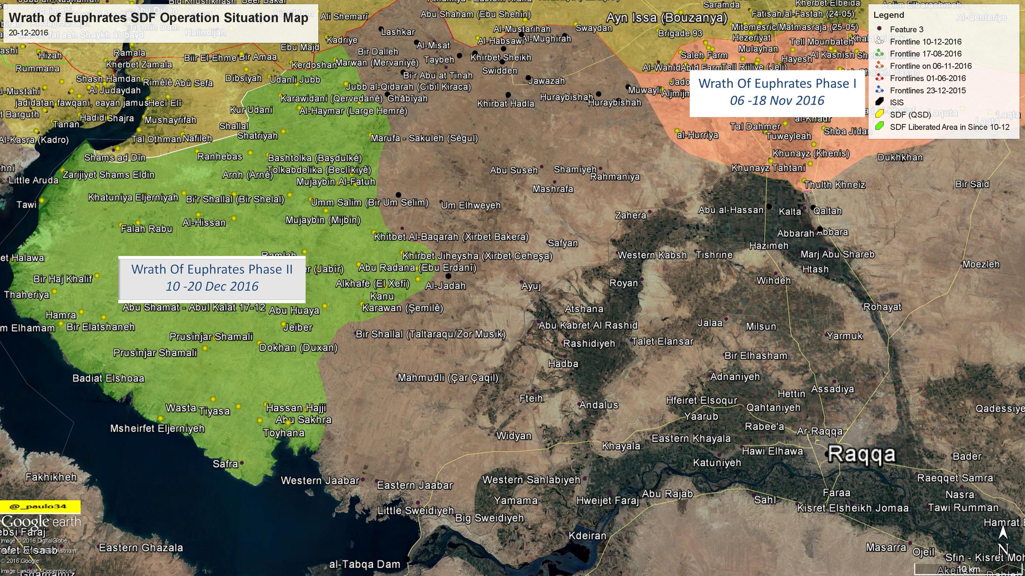 Progrès des QSD dans la province de Raqqah.