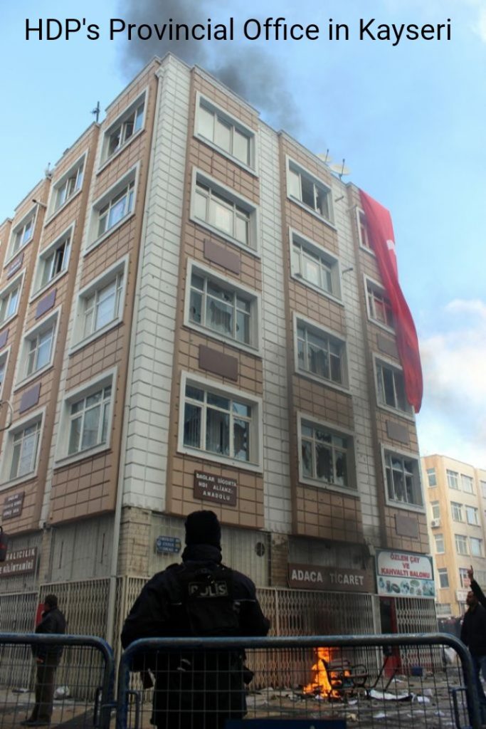 Le bureau du HDP à Kayserin