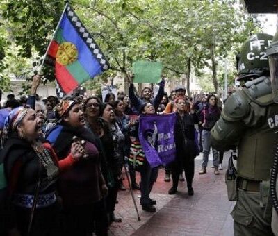 Les Mapuches à Santiago (archive)