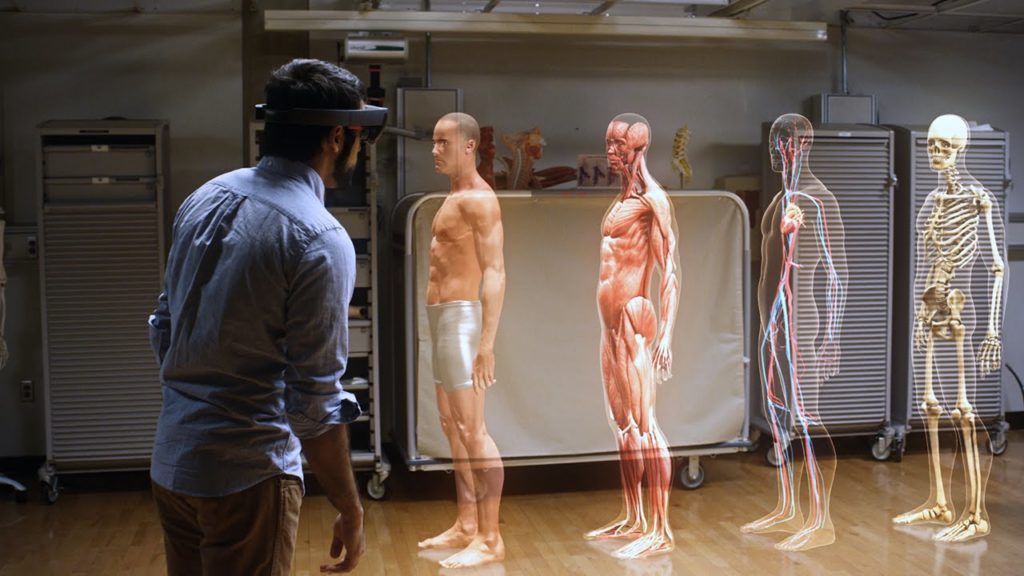 La réalité augmentée avec le système Hololens