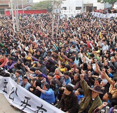 Mobilisation des habitants de Wukan (archive)