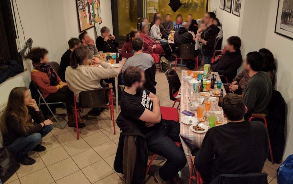 Premier repas du Sacco-Vanzetti