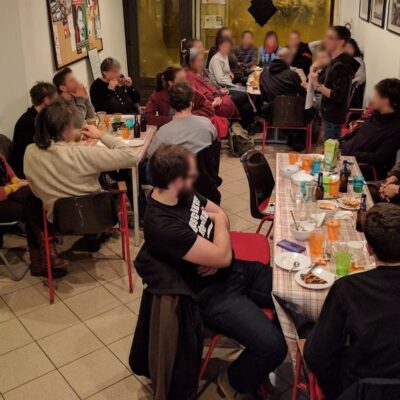 Premier repas du Sacco-Vanzetti