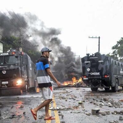 L'intervention de la police à São Matheus