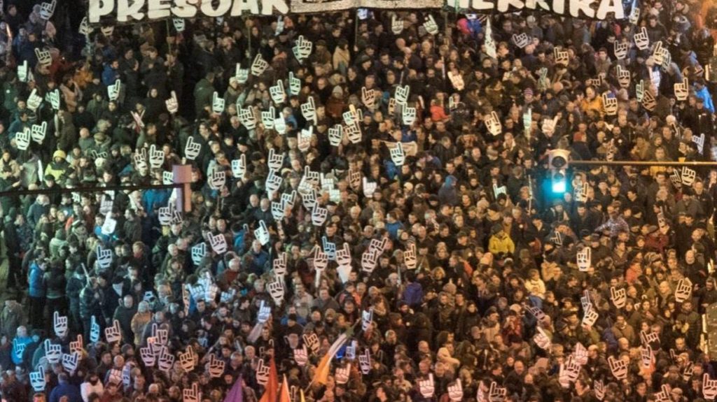 La manifestation de samedi à Bilbao