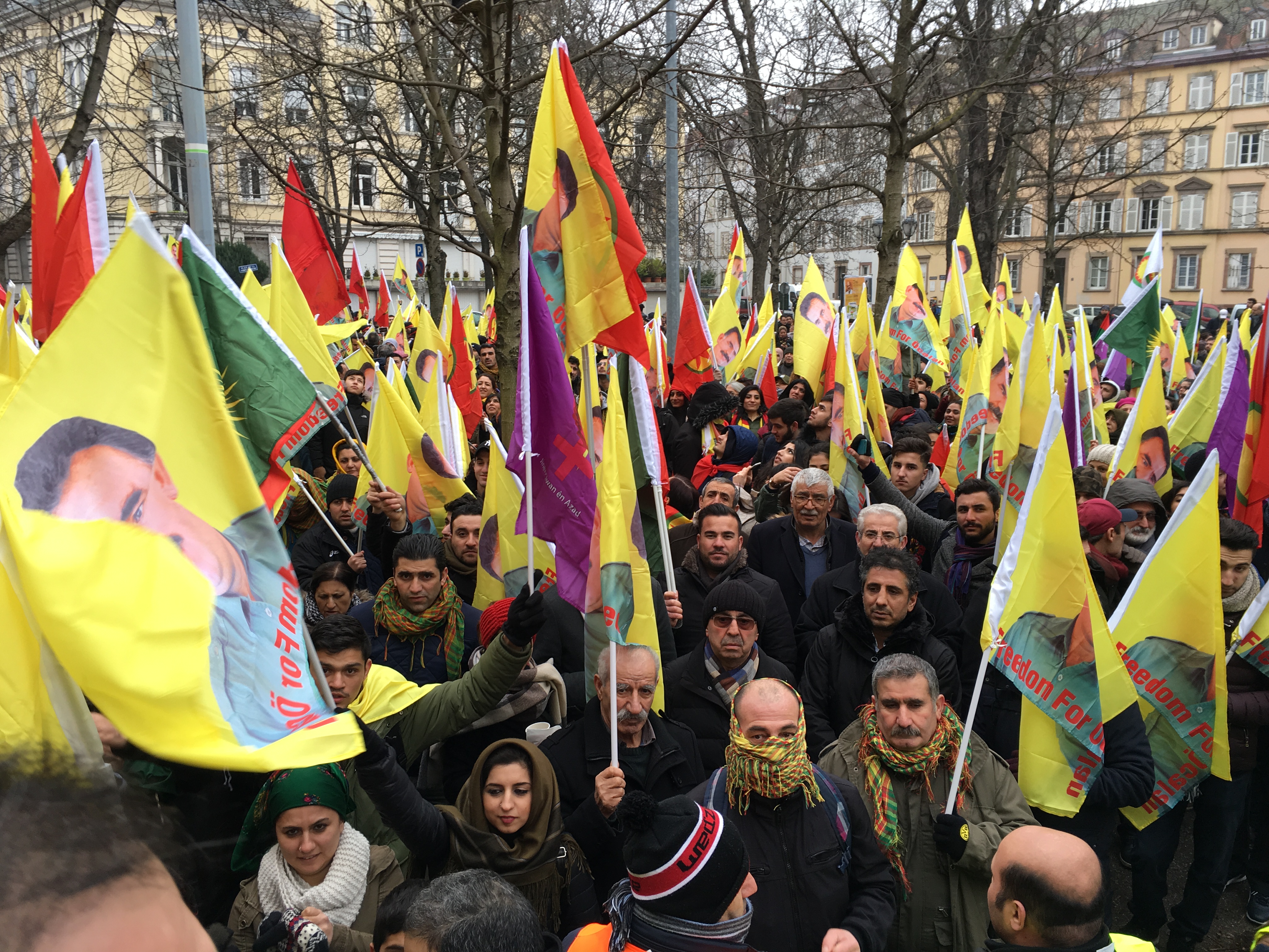 Manifestants à Strasbourg