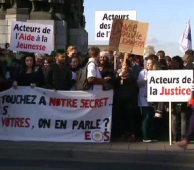 Le rassemblement des travailleurs sociaux