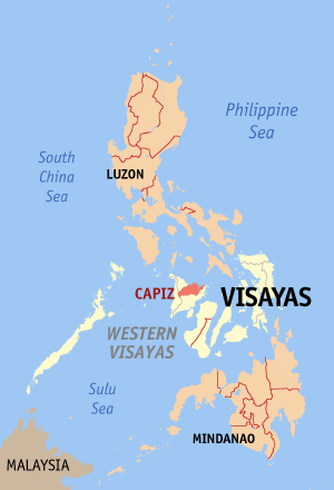 La province de Capiz, dans la région du Visayas occidental