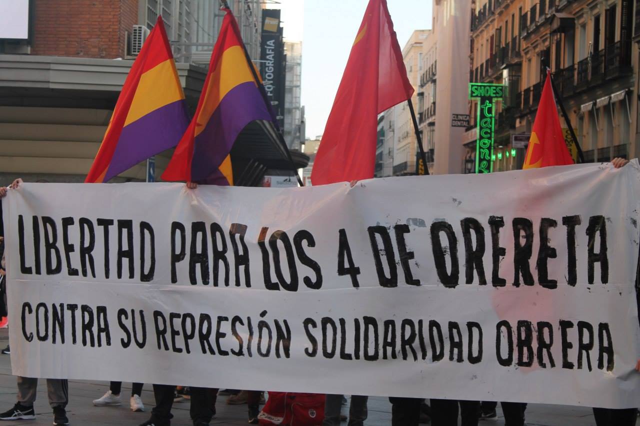 Manifestation de soutien avec les 3 inculpés