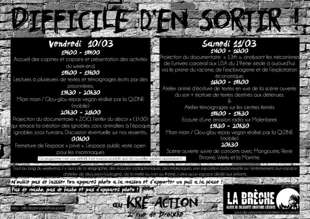 Difficile d'en sortir