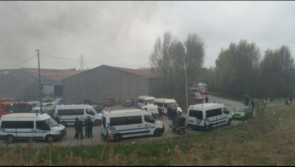 Les incidents de mardi à Grande-Synthe