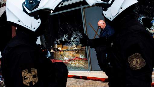 La librairie des fascistes après l'attaque