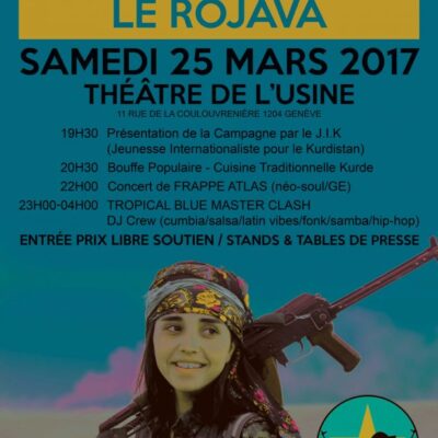 Genève : Soirée de solidarité avec le Bataillon International de Libération au Rojava