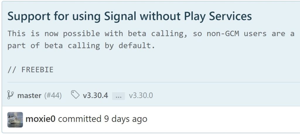 Possibilité d'utiliser Signal sans les Google Play Services