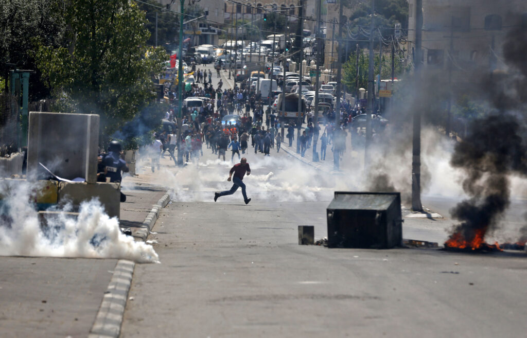 Les affrontements à Bethléem
