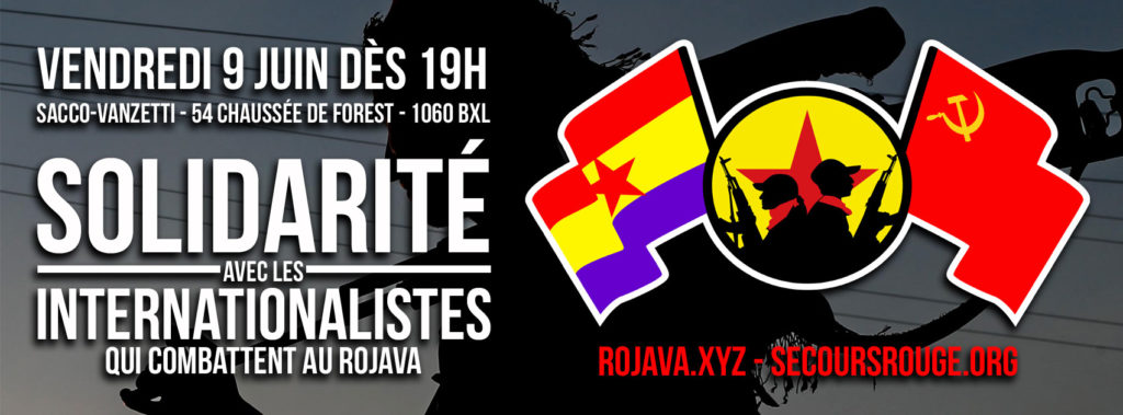 Soirée de solidarité avec les internationalistes qui combattent au Rojava