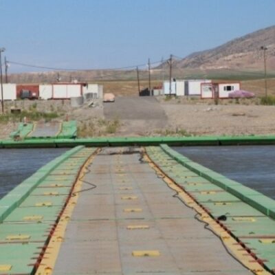 La frontière de Semalka, entre le Kurdistan irakien et le Kurdistan syrien