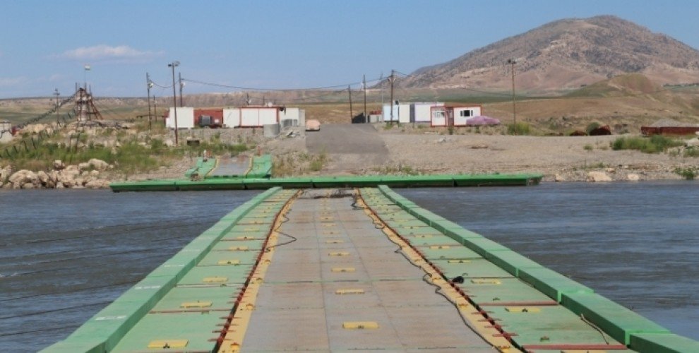 La frontière de Semalka, entre le Kurdistan irakien et le Kurdistan syrien