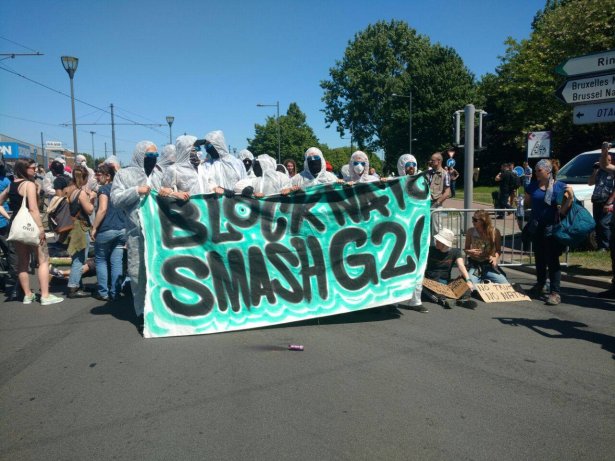 Blocage à Evere
