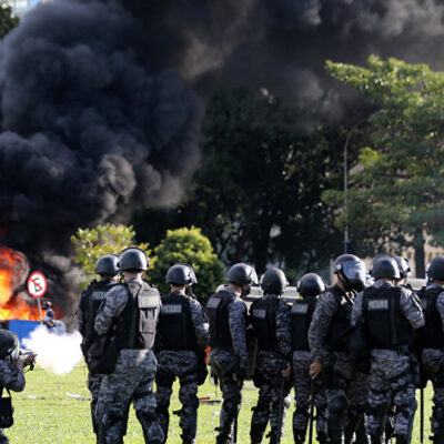 Les affrontements à Brasilia