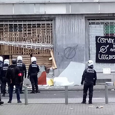 Expulsion du 1er CSA, rue Godecharle