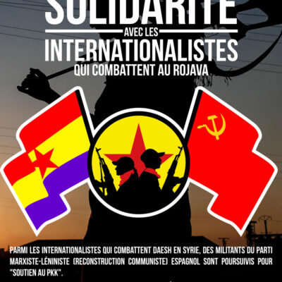 Soirée de soutien aux internationalistes espagnols réprimés pour leur engagement au Rojava