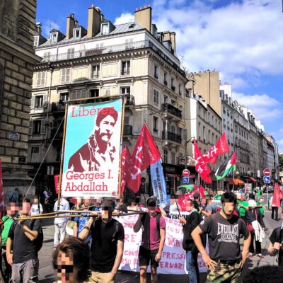 Grosse délégation de Bruxelles à la manifestation pour Georges Abdallah